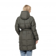 Jack Wolfskin Winter Down Coat Frozen Lake (windproof, water-repellent) grey-green ladies
